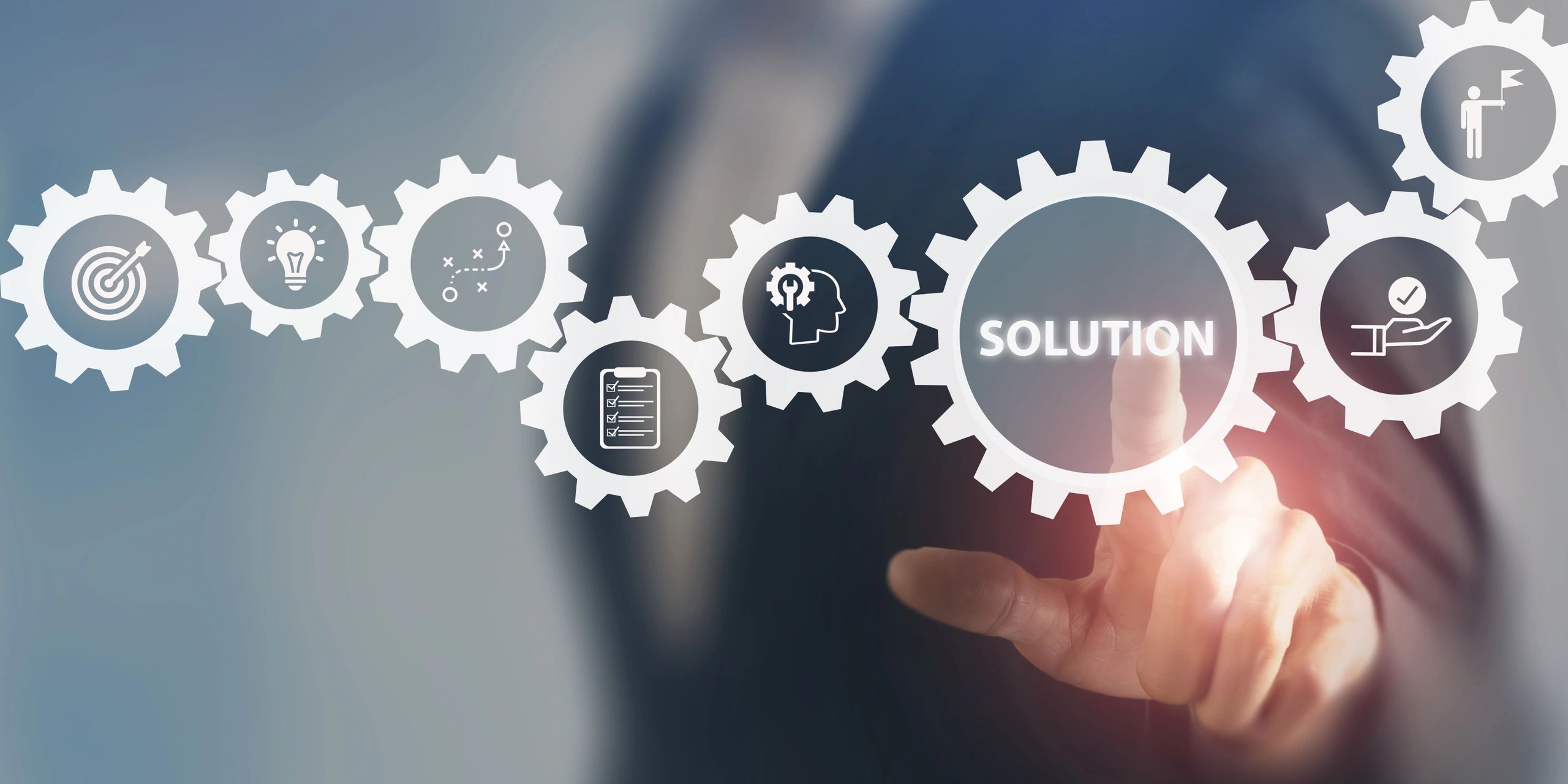 Business solution with keyboard